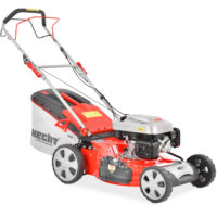 HECHT Benzin Rasenmäher 551 SX mit 196 cm³ 4-Takt-Motor (5,5 PS), 51 cm Schnittbreite, 5-in-1 Funktion, 65-Liter-Fangkorb, Radantrieb, Mulchkit, Seitenauswurf und 7-facher Höhenverstellung – kraftvoll und flexibel für große Gärten.
