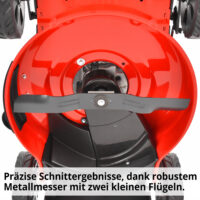 HECHT Benzin Rasenmäher 551 SX mit 196 cm³ 4-Takt-Motor (5,5 PS), 51 cm Schnittbreite, 5-in-1 Funktion, 65-Liter-Fangkorb, Radantrieb, Mulchkit, Seitenauswurf und 7-facher Höhenverstellung – kraftvoll und flexibel für große Gärten.