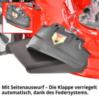 HECHT Benzin Rasenmäher 551 SX mit 196 cm³ 4-Takt-Motor (5,5 PS), 51 cm Schnittbreite, 5-in-1 Funktion, 65-Liter-Fangkorb, Radantrieb, Mulchkit, Seitenauswurf und 7-facher Höhenverstellung – kraftvoll und flexibel für große Gärten.