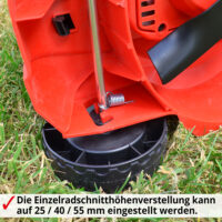 HECHT Elektro Rasenmäher 1000 mit 1000-Watt-Motor, 32 cm Schnittbreite und 35-Liter-Fangkorb – ideal für kleine, verwinkelte Gärten bis 400 m², leicht und wendig.