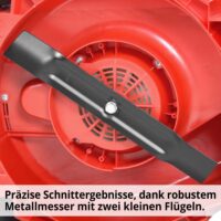 HECHT Elektro Rasenmäher 1233 mit 1300-Watt-Motor, 33 cm Schnittbreite und 30-Liter-Fangkorb – kompakt, leicht (7,1 kg) und ideal für kleine Gärten.