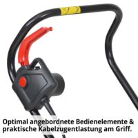 HECHT Elektro Rasenmäher 1233 mit 1300-Watt-Motor, 33 cm Schnittbreite und 30-Liter-Fangkorb – kompakt, leicht (7,1 kg) und ideal für kleine Gärten.