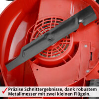 HECHT Elektro Rasenmäher 1434 mit 1400-Watt-Motor, 34 cm Schnittbreite, 5-facher Schnitthöhenverstellung und 35-Liter-Fangkorb – ideal für Rasenflächen bis 600 m².