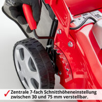 HECHT Elektro Rasenmäher 1641 mit 1600-Watt-Motor, 41 cm Schnittbreite, 50-Liter-Fangkorb mit Füllstandsanzeige, 7-facher Höhenverstellung und Mulchkit – ideal für Rasenflächen bis 800 m².