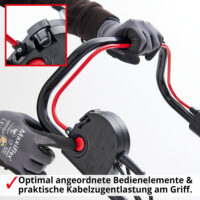 HECHT Elektro Rasenmäher 1641 mit 1600-Watt-Motor, 41 cm Schnittbreite, 50-Liter-Fangkorb mit Füllstandsanzeige, 7-facher Höhenverstellung und Mulchkit – ideal für Rasenflächen bis 800 m².