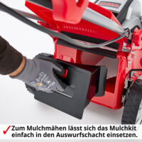 HECHT Elektro Rasenmäher 1641 mit 1600-Watt-Motor, 41 cm Schnittbreite, 50-Liter-Fangkorb mit Füllstandsanzeige, 7-facher Höhenverstellung und Mulchkit – ideal für Rasenflächen bis 800 m².