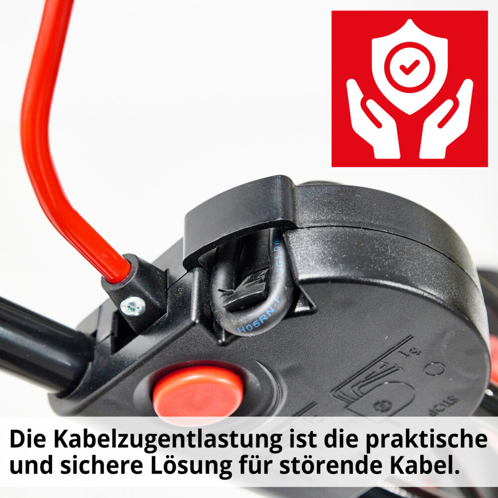 HECHT Elektro Rasenmäher 1803 S mit 1800-Watt-Motor, 46 cm Schnittbreite, 5-in-1 Funktion (Mähen, Fangen, Mulchen, Seitenauswurf, Laub zerkleinern), Radantrieb, 60-Liter-Fangkorb und 7-facher Höhenverstellung – ideal für Flächen bis 1.200 m².