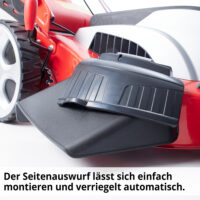 HECHT Elektro Rasenmäher 1803 S mit 1800-Watt-Motor, 46 cm Schnittbreite, 5-in-1 Funktion (Mähen, Fangen, Mulchen, Seitenauswurf, Laub zerkleinern), Radantrieb, 60-Liter-Fangkorb und 7-facher Höhenverstellung – ideal für Flächen bis 1.200 m².