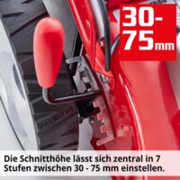HECHT Elektro Rasenmäher 1845 mit 1800-Watt-Turbo-Motor, 46 cm Schnittbreite, 60-Liter-Fangkorb mit Füllstandsanzeige, Mulchkit und 7-facher Höhenverstellung – ideal für Rasenflächen bis 1.000 m².