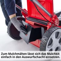 HECHT Elektro Rasenmäher 1845 mit 1800-Watt-Turbo-Motor, 46 cm Schnittbreite, 60-Liter-Fangkorb mit Füllstandsanzeige, Mulchkit und 7-facher Höhenverstellung – ideal für Rasenflächen bis 1.000 m².