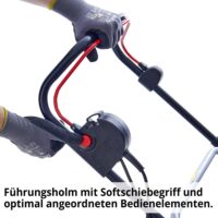 HECHT Elektro Rasenmäher 1845 mit 1800-Watt-Turbo-Motor, 46 cm Schnittbreite, 60-Liter-Fangkorb mit Füllstandsanzeige, Mulchkit und 7-facher Höhenverstellung – ideal für Rasenflächen bis 1.000 m².