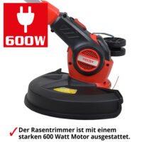 Hecht Rasentrimmer Elektro 630 mit 30cm Schnittbreite.