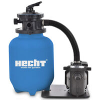 HECHT Sandfilteranlage 302113 für 7.000 Liter Wasser pro Stunde.