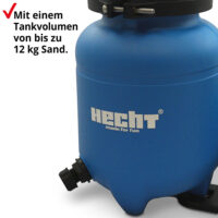 HECHT Sandfilteranlage 302200 mit 6.000 Litern Wasser pro Stunde.