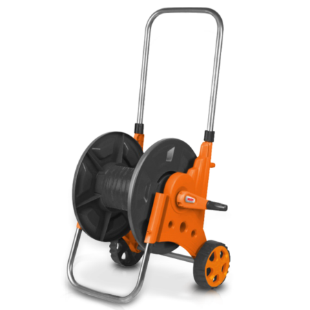 HECHT Schlauchwagen für bis zu 50 Meter Gartenschlauch.