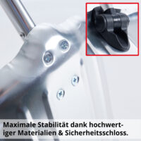 Hecht klappbare Schneeschaufel ausziehbar bis 37 cm für unterwegs