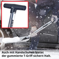 Hecht klappbare Schneeschaufel ausziehbar bis 37 cm für unterwegs