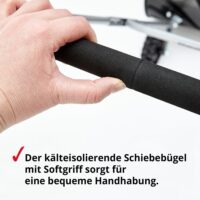 Hecht Schneeschieber mit Rollen