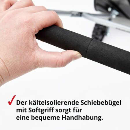 Hecht Schneeschieber mit Rollen