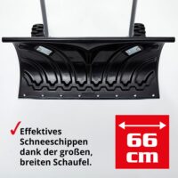 Hecht Schneeschieber mit Rollen