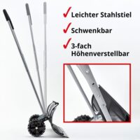 Hecht Schneeschieber mit Rollen