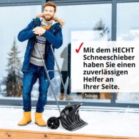 Hecht Schneeschieber mit Rollen