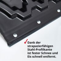 Hecht Schneeschieber mit Rollen