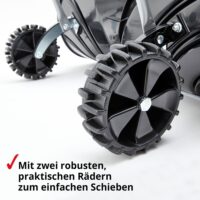 Hecht Schneeschieber mit Rollen