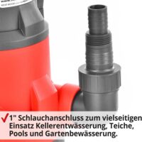 HECHT Tauchpumpe mit 8000 l/h Förderleistung