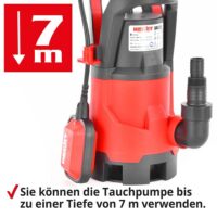 HECHT Tauchpumpe mit 8000 l/h Förderleistung