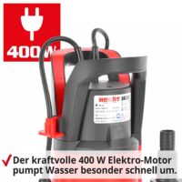 HECHT Tauchpumpe mit 8000 l/h Förderleistung
