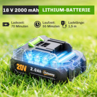 Heckenschere Strauchschere Akku elektrisch 2-in-1 20cm
