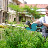 Heckenschere Akku elektrisch mit Schnittlänge für Garten 51cm