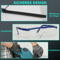 Heckenschere Akku elektrisch mit Schnittlänge für Garten 51cm