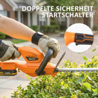 Heckenschere Akku elektrisch kabellos mit Schnittlänge 51cm