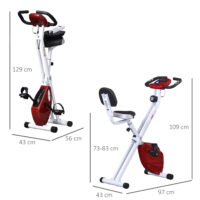Heimtrainer mit Magnetwiderstand 8 Stufen und LCD-Display