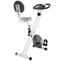 Höhenverstellbarer F-Bike Heimtrainer mit Magnetwiderstand.
