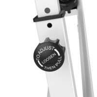 Höhenverstellbarer F-Bike Heimtrainer mit Magnetwiderstand.