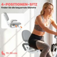 Heimtrainer klappbar mit Magnetwiderstand und LCD-Display