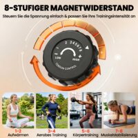 Heimtrainer klappbar mit Magnetwiderstand und LCD-Display