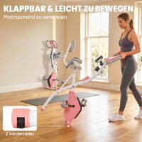 Heimtrainer klappbar mit Magnetwiderstand und LCD-Display