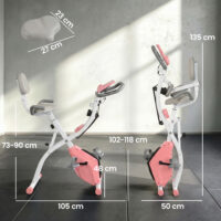 Heimtrainer klappbar mit Magnetwiderstand und LCD-Display