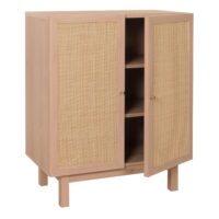 Highboard Kommode Sideboard Kubu Rattan 98x79x42cm natur