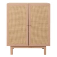 Highboard Kommode Sideboard Kubu Rattan 98x79x42cm natur