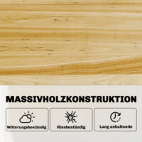 Hochbeet mit Frühbeetaufsatz und aufklappbarer Abdeckung aus Holz