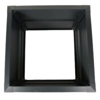 Metall Hochbeet anthrazit 110x110 cm mit Schneckenkante