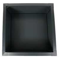 Metall Hochbeet anthrazit 110x110 cm mit Schneckenkante