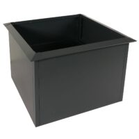 Metall Hochbeet anthrazit 110x110 cm mit Schneckenkante