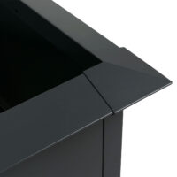 Metall Hochbeet anthrazit 170x78x90 cm mit Schneckenkante