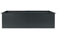 Metall Hochbeet anthrazit 78x250x90 cm mit Schneckenkante